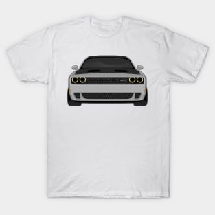 DODGE HELLCAT FRONT GREY T-Shirt